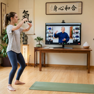 Cours de Qi gong et méditation en visio-conférence